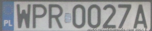 matrícula de coche de Polonia WPR