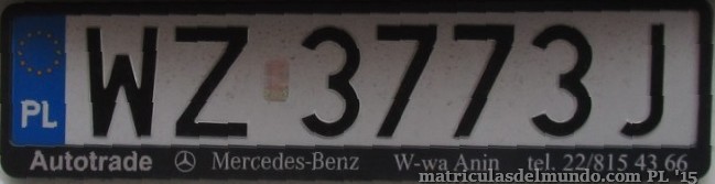 matrícula de coche de Polonia WZ