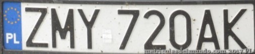 matrícula de coche de Polonia ZMY