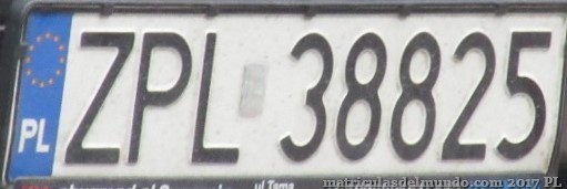 matrícula de coche de Polonia ZPL