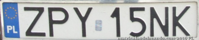 matrícula de coche de Polonia ZPY