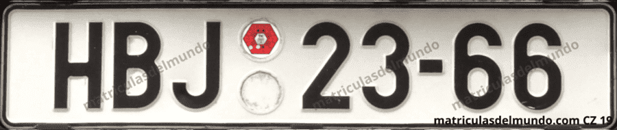 Matrícula de coche de Republica Checa de Havlickuv Brod con letras HB