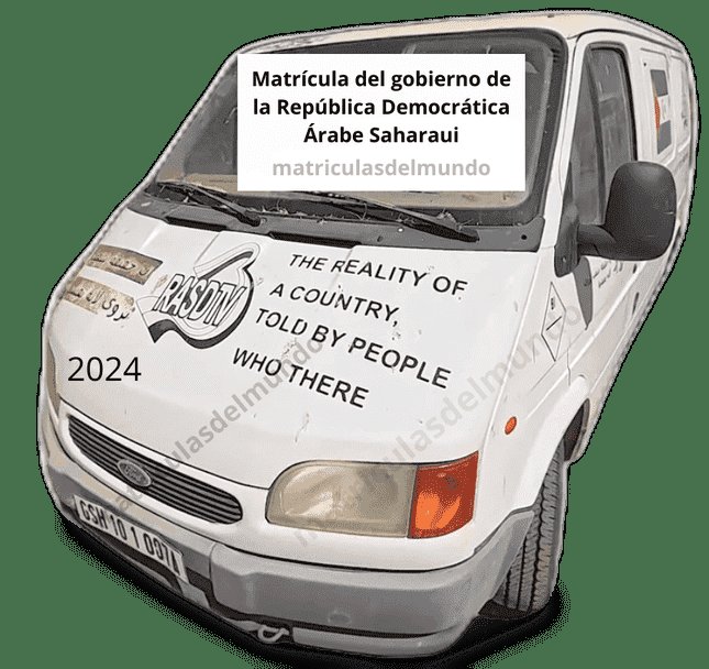 New Sahrawi Arab Democratic Republic government license plate