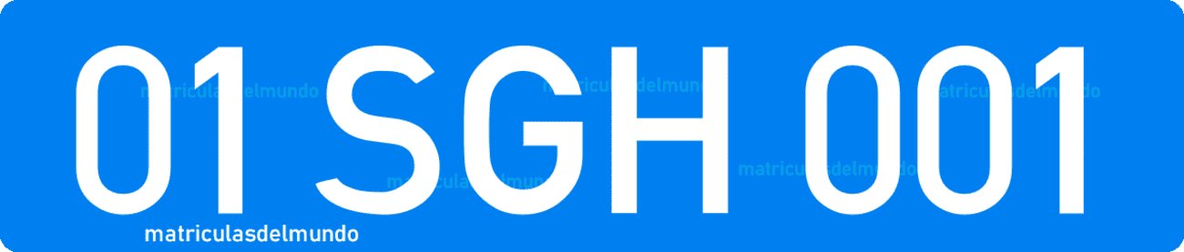 Dibujo ejemplo de matrícula de Turquía de la guardia costera