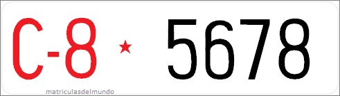 Antigua matrícula de Yugoslavia de 1950