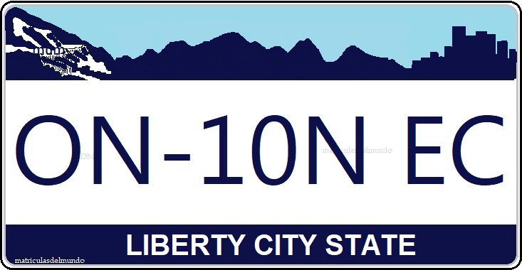 Liberty City State Trailer License Plate in Grand Theft Auto IV Trailer License Plate Liberty City State from GTA IV