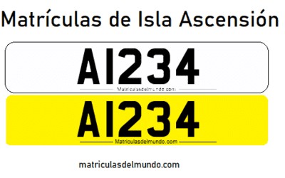 Matrícula de coche de Isla Ascensi�n