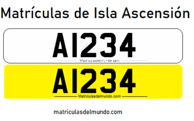Matrícula de coche de Isla Ascensión