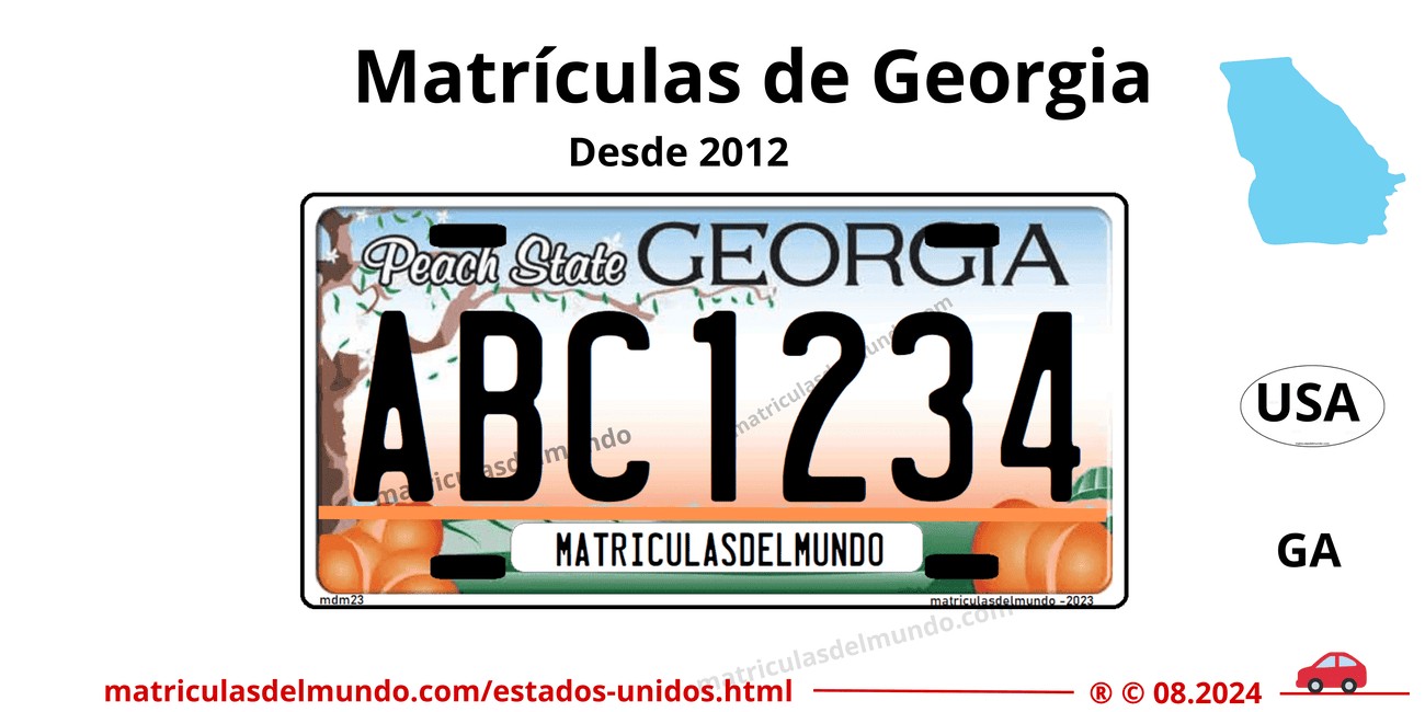 Matrícula de coche de Georgia