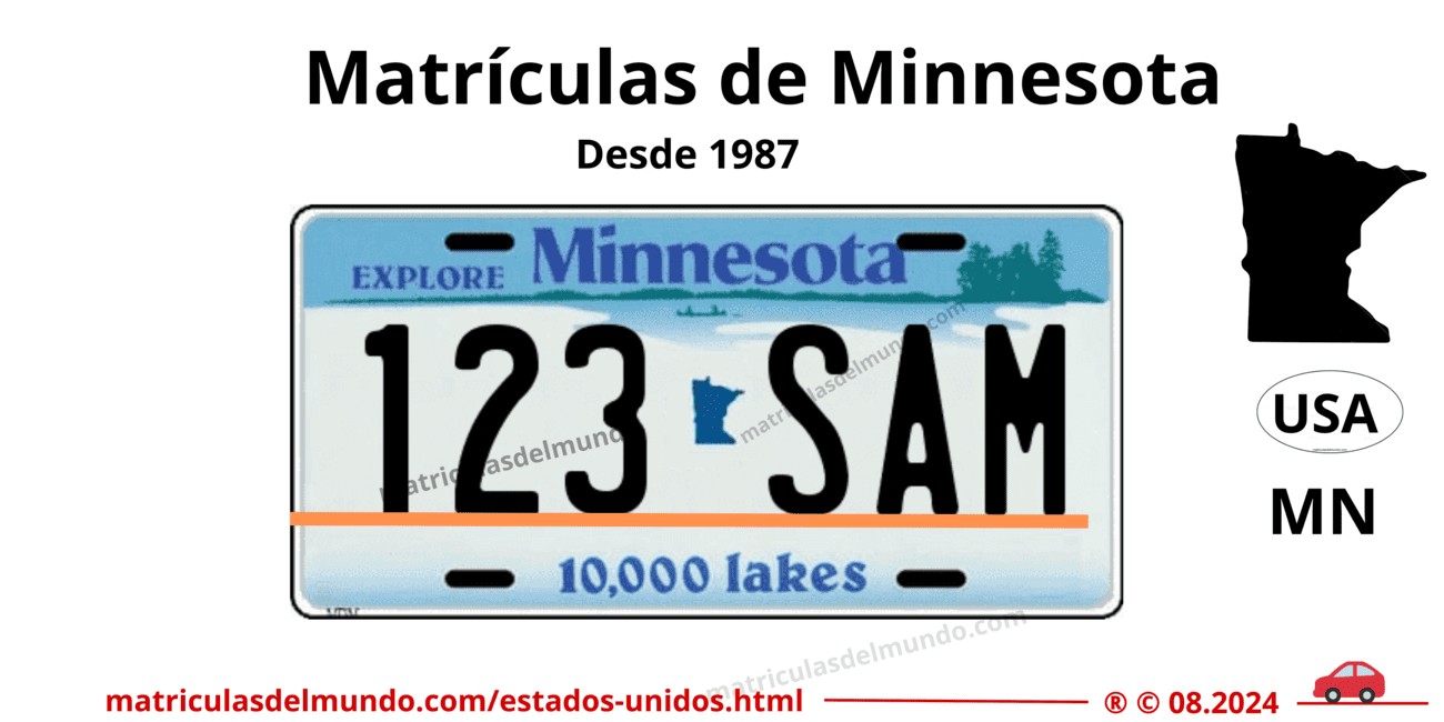 Matrícula de coche de Minnesota