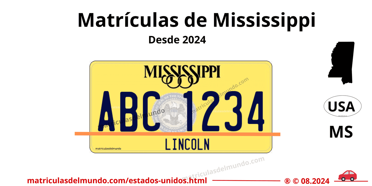 Matrícula de coche de Mississippi