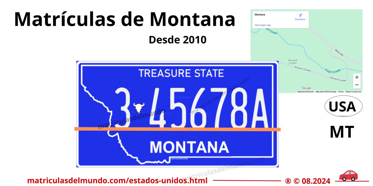 Matrícula de coche de Montana