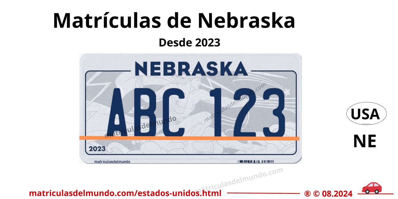 Image of an example plate from Nebraska