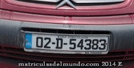 Image of an example plate from Ireland