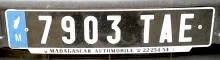 Image of an example plate from Madagascar