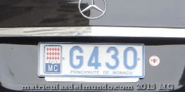 Matrícula de coche de Mónaco