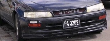 Image of an example plate from Saint Kitts and Nevis