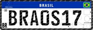 Nueva matrícula oficial brasileña (desde septiembre 2018)