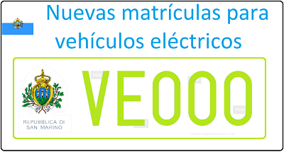 Nuevas matrículas para vehículos eléctricos en San Marino