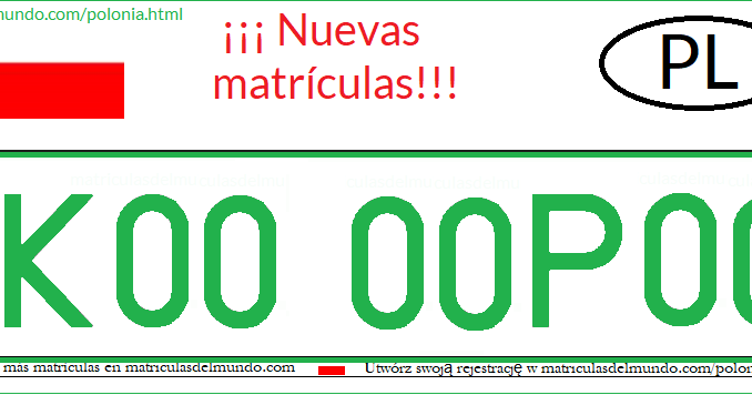 Descubre las nuevas matrículas polacas tan esperadas