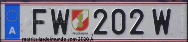 Matrícula de coche de bomberos de Austria