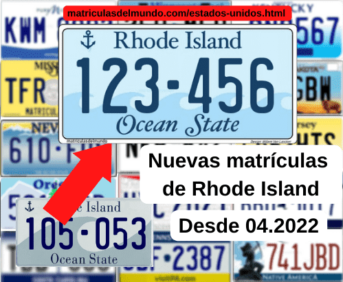 Nueva matrícula de Rhode Island