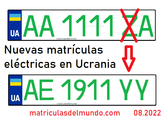 Nuevas matrículas para vehículos eléctricos