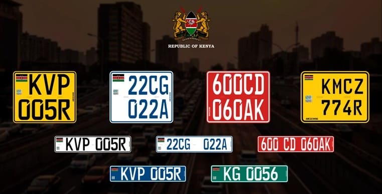 Nuevas matrículas de Kenia especiales