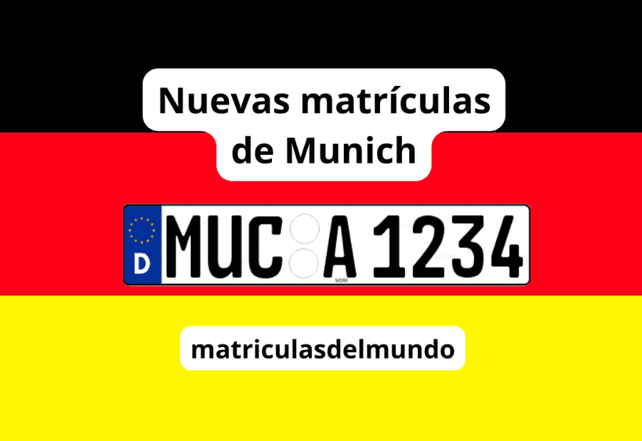 Nuevas matrículas de coche en Alemania para Munich
