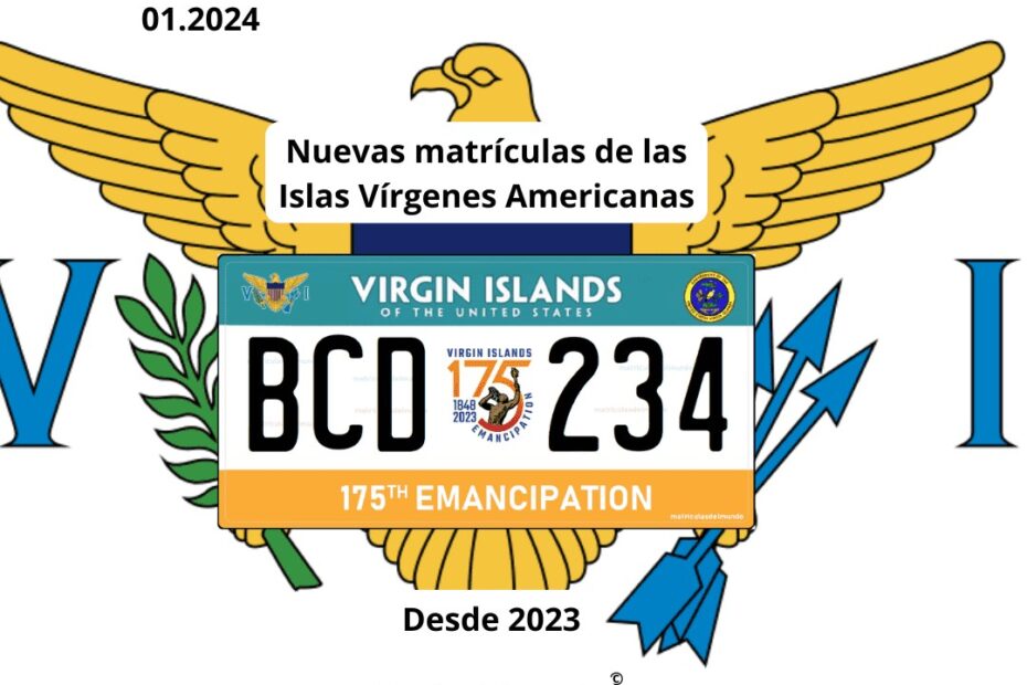 New design for the license plates of the American Virgin Islands