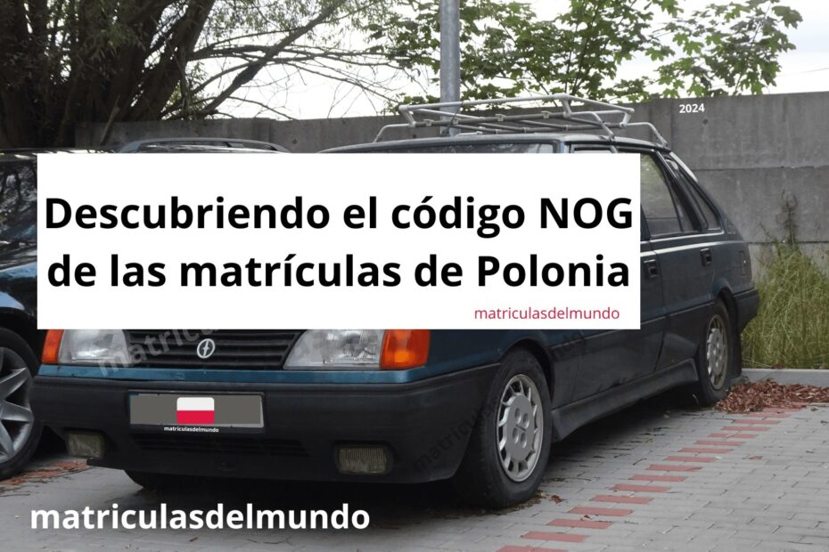 Polonez Caro polaco con matrícula NOG de Polonia