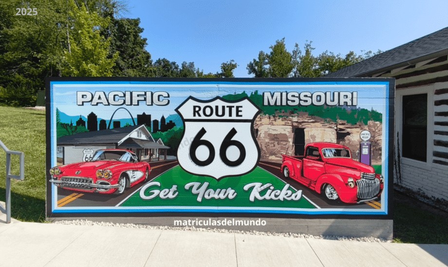 Mural de la ciudad de Pacific en Missouri en la Ruta 66