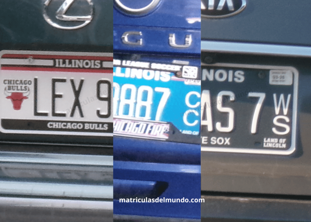 Tipos de matrículas con diseños especiales de Estados Unidos de Illinois