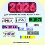 Ejemplos de imágenes sobre nuevas matrículas de coches durante el 2025