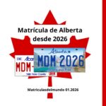 Bandera de Canadá con la nueva matrícula de Alberta