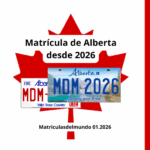 Bandera de Canadá con la nueva matrícula de Alberta
