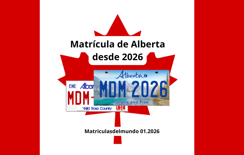 Bandera de Canadá con la nueva matrícula de Alberta
