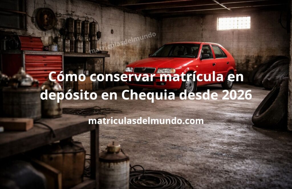 Skoda Felicia rojo en un garaje privado sin matrícula