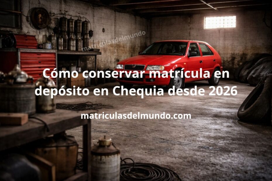 Skoda Felicia rojo en un garaje privado sin matrícula