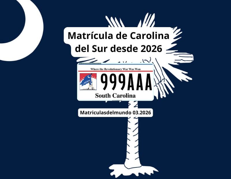Bandera y matrícula de Carolina del Sur