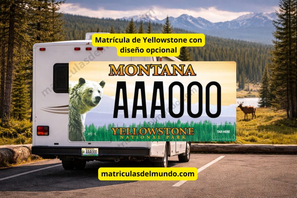 Imagen de la matricula actual de Yellowstone en Montana