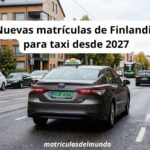 Nueva matrícula verde de taxi de Finlandia 2027